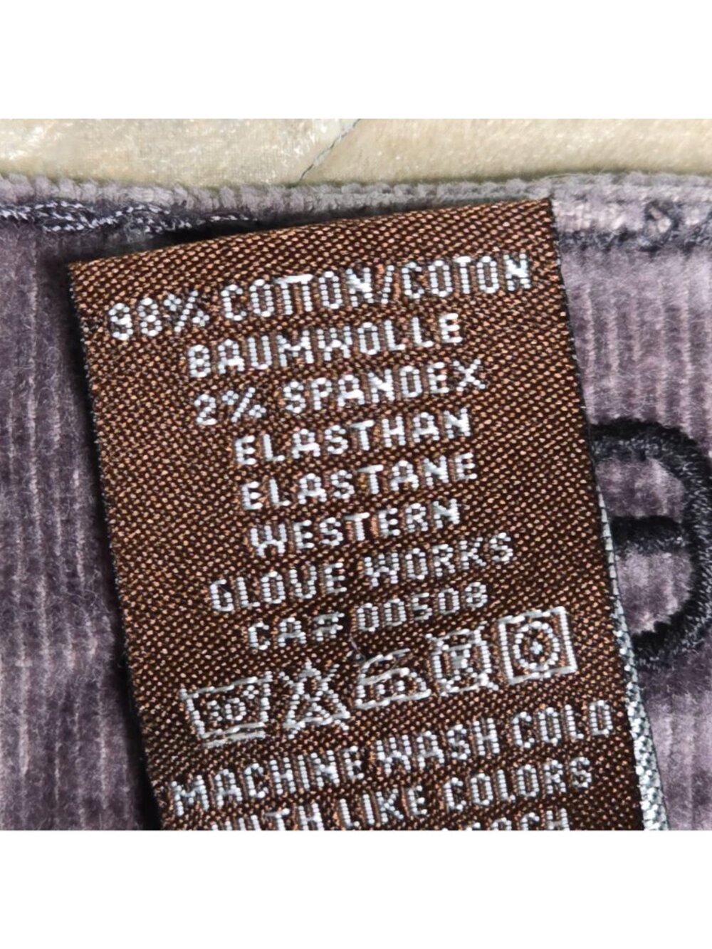 Vintage Jag Womens Fine Corduroy Pants Size 6 Grey Bootcut Mid Rise Fine Wale - Picture 3 of 9